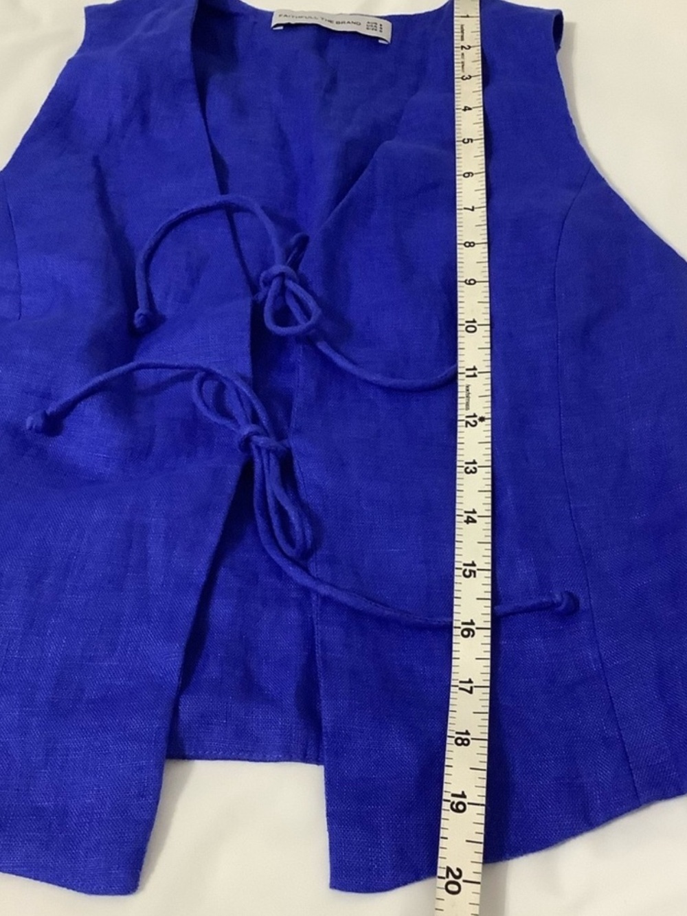 Faithfull the Brand brand Lorelei skirt and Elfie top in Sicilian blue size XS - Picture 9 of 10